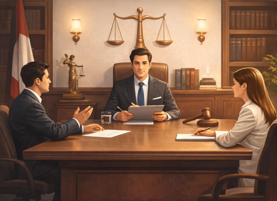 Ilustrasi Suasana Mediasi di PN